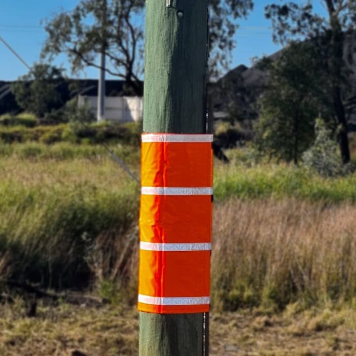 Pole Wrap Hi Vis Orange - Image 2