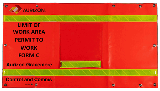 Hi vis pole wrap rail service with high-visibility reflective marking, designed to improve safety, asset identification, and visibility around rail worksites.